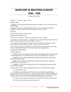 Warfare in Western Europe, 1050-1300
