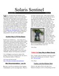 Issue: Solaris Sentinel (Volume 1, Issue 3 - Dec 2000)