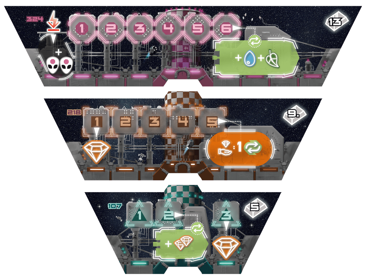 Sectores de estación espacial