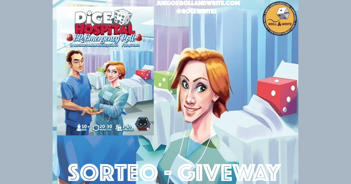 Giveaway Dice Hospital ER Emergency Roll Juegos Roll & Write