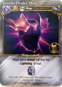 Mage Wars: Storm Drake Hide Promo Card