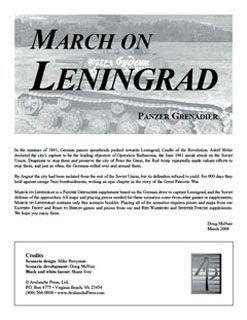 Panzer Grenadier: March on Leningrad