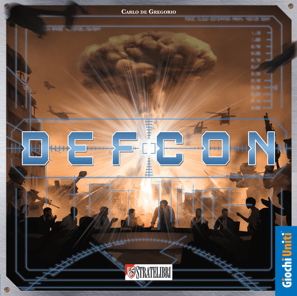 Defcon, Giochi Uniti / Stratelibri, 2023 — front cover (image provided by the publisher)