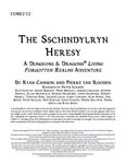 RPG Item: CORE2-12: The Sschindylryn Heresy