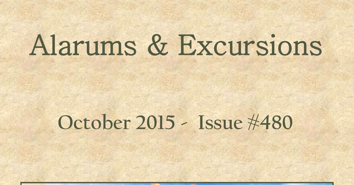 alarums and excursions origin