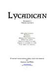 RPG Item: Lycadican Rulebook - Version 0.6