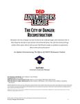 RPG Item: The City of Danger: Reconstruction