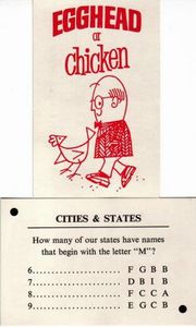 Egghead or Chicken: Set II