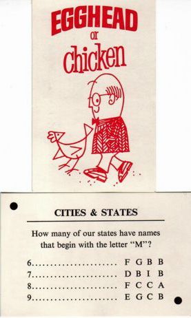 Egghead or Chicken: Set II