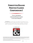 RPG Item: Forgotten Realms Prestige Classes Compendium I