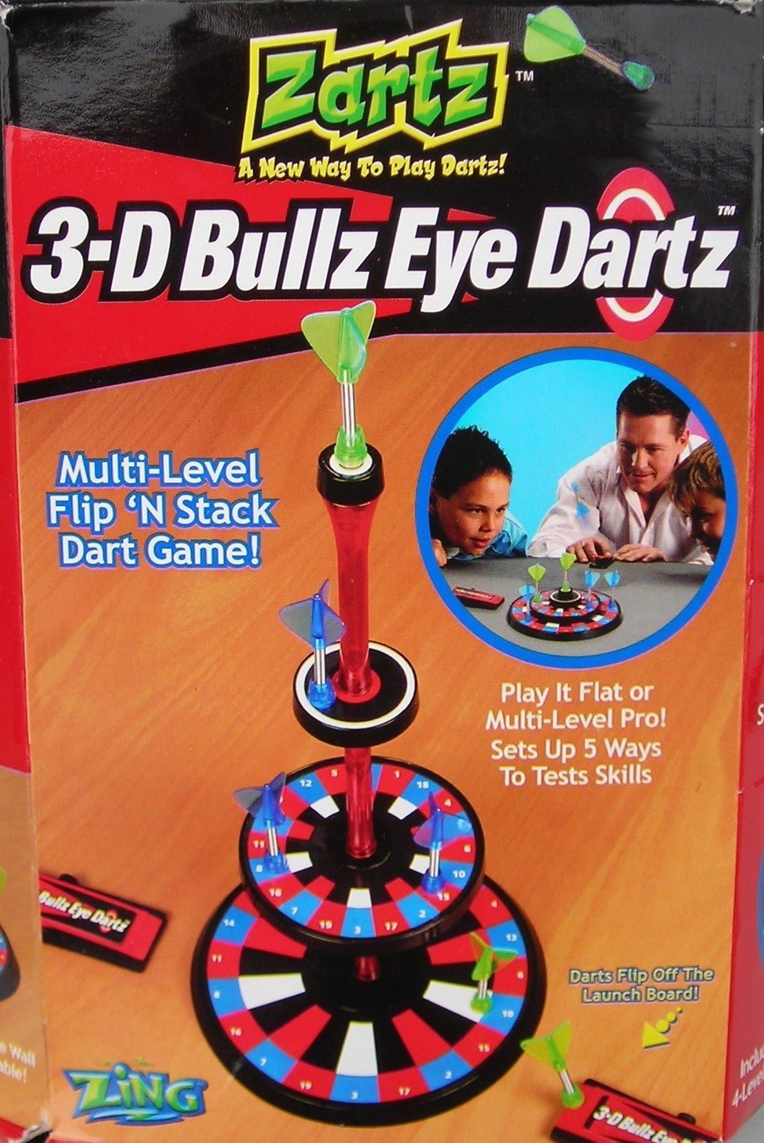 3-D Bullz Eye Dartz doboz