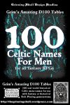 RPG Item: 100 Celtic Names for Men for all Fantasy RPGs