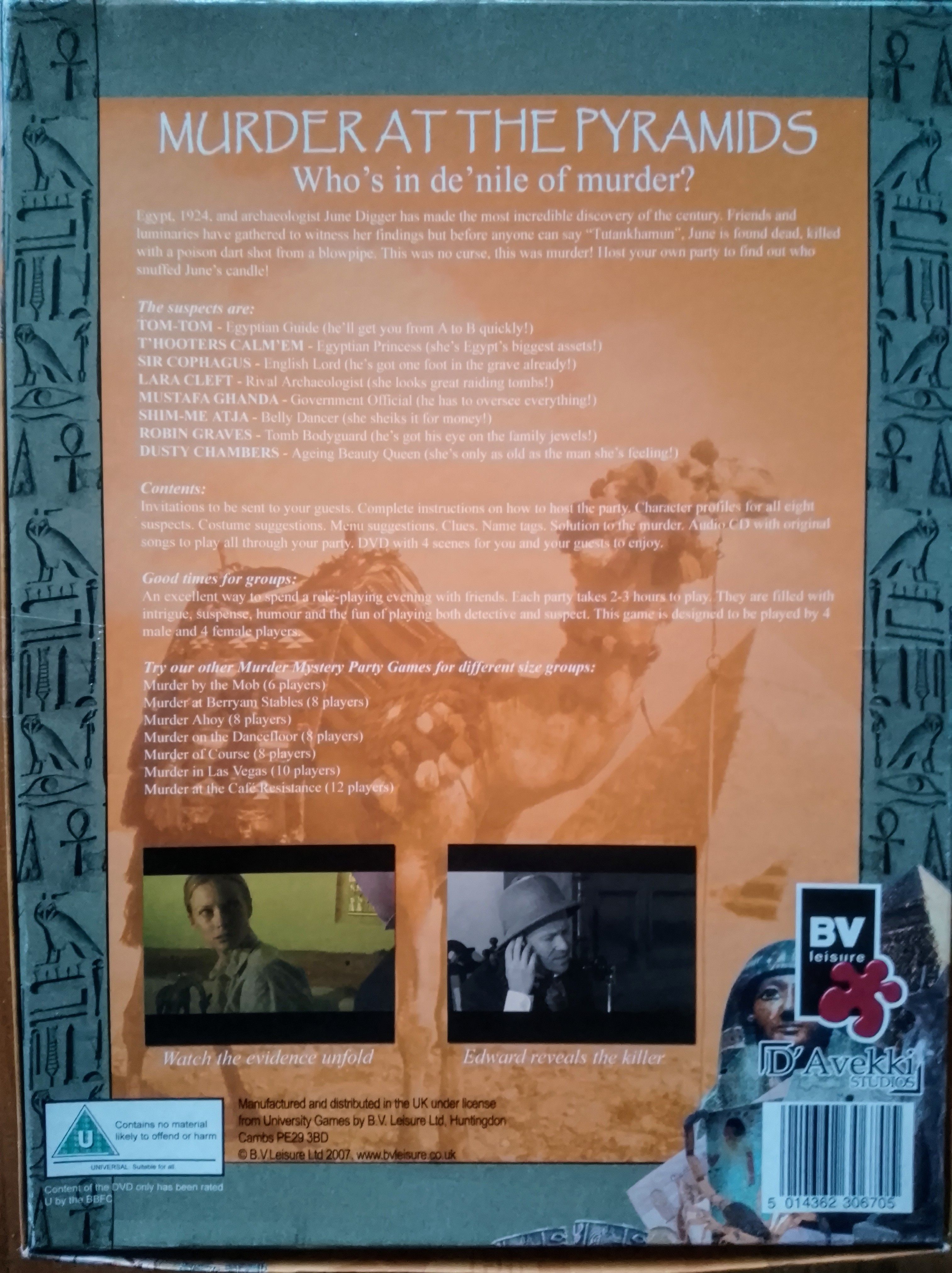 Cover art for Murder at the Pyramids