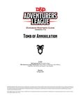RPG Item: Adventurers League Dungeon Master's Guide (Tomb of Annihilation)