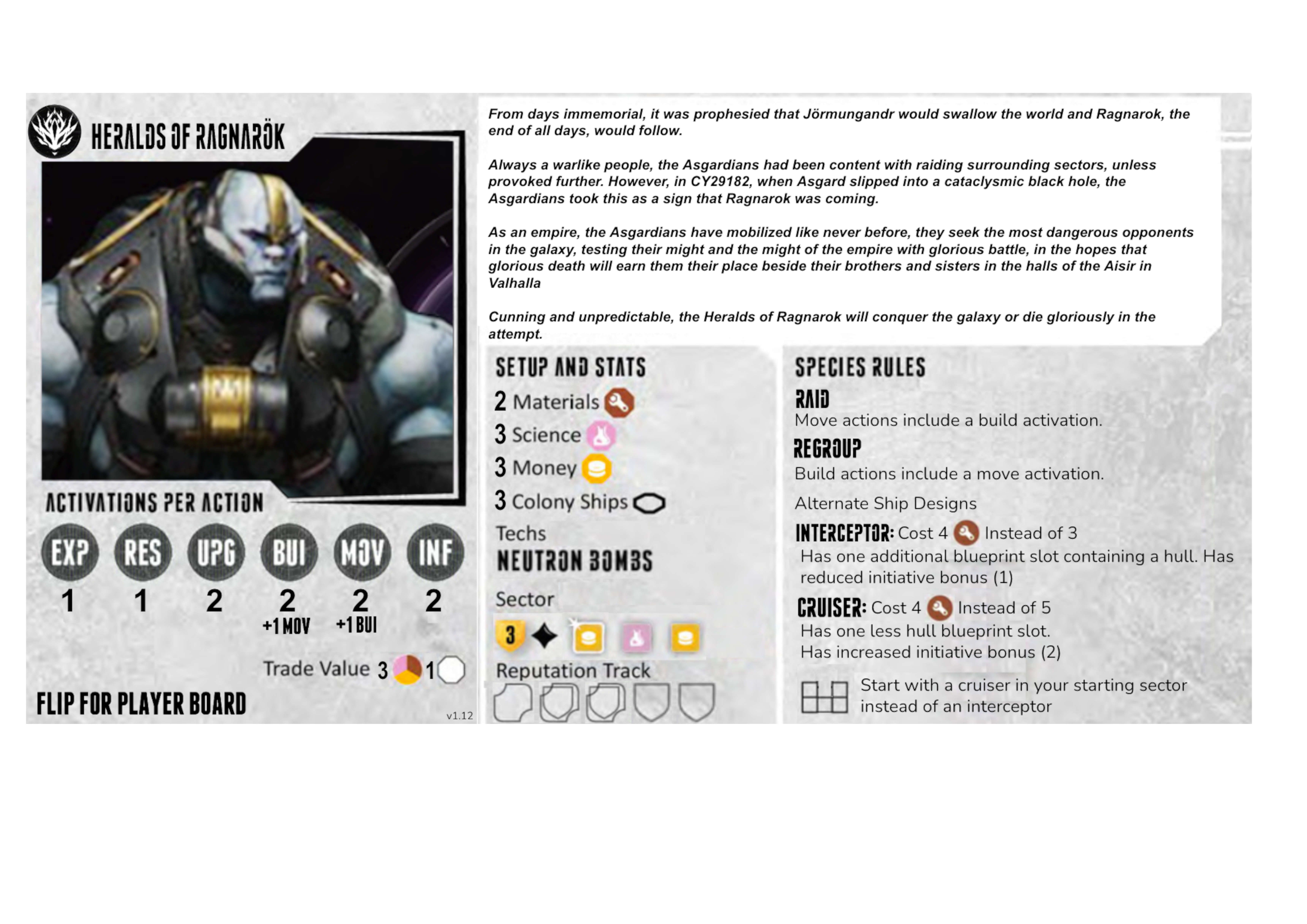 My new version of the Heralds of Ragnarok Faction for Eclipse: Second ...