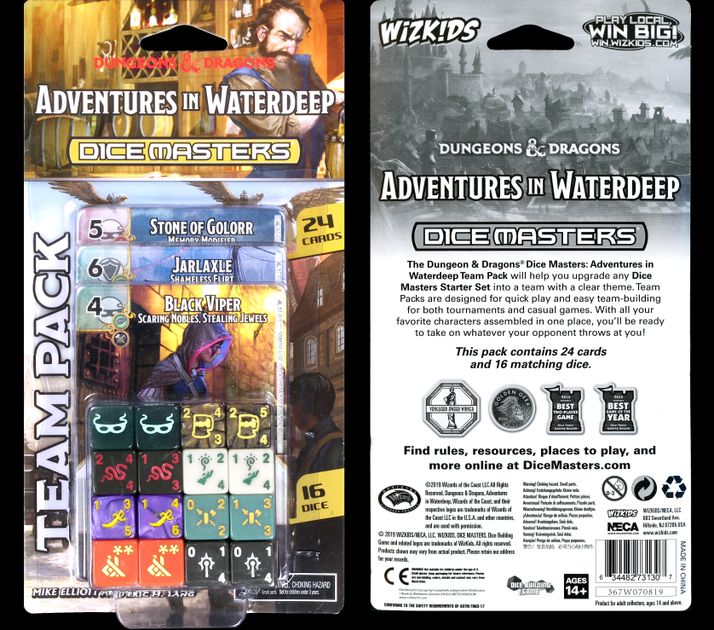 Adventures in Waterdeep Team Pack English D&D Dice Masters