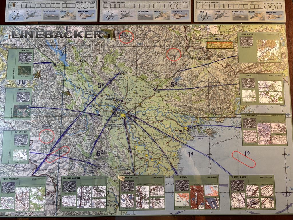 Rough Placement of Off-Map Boxes on the Main Map | Dec 1972: Linebacker II