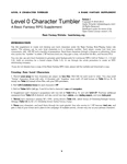 RPG Item: Level 0 Character Tumbler