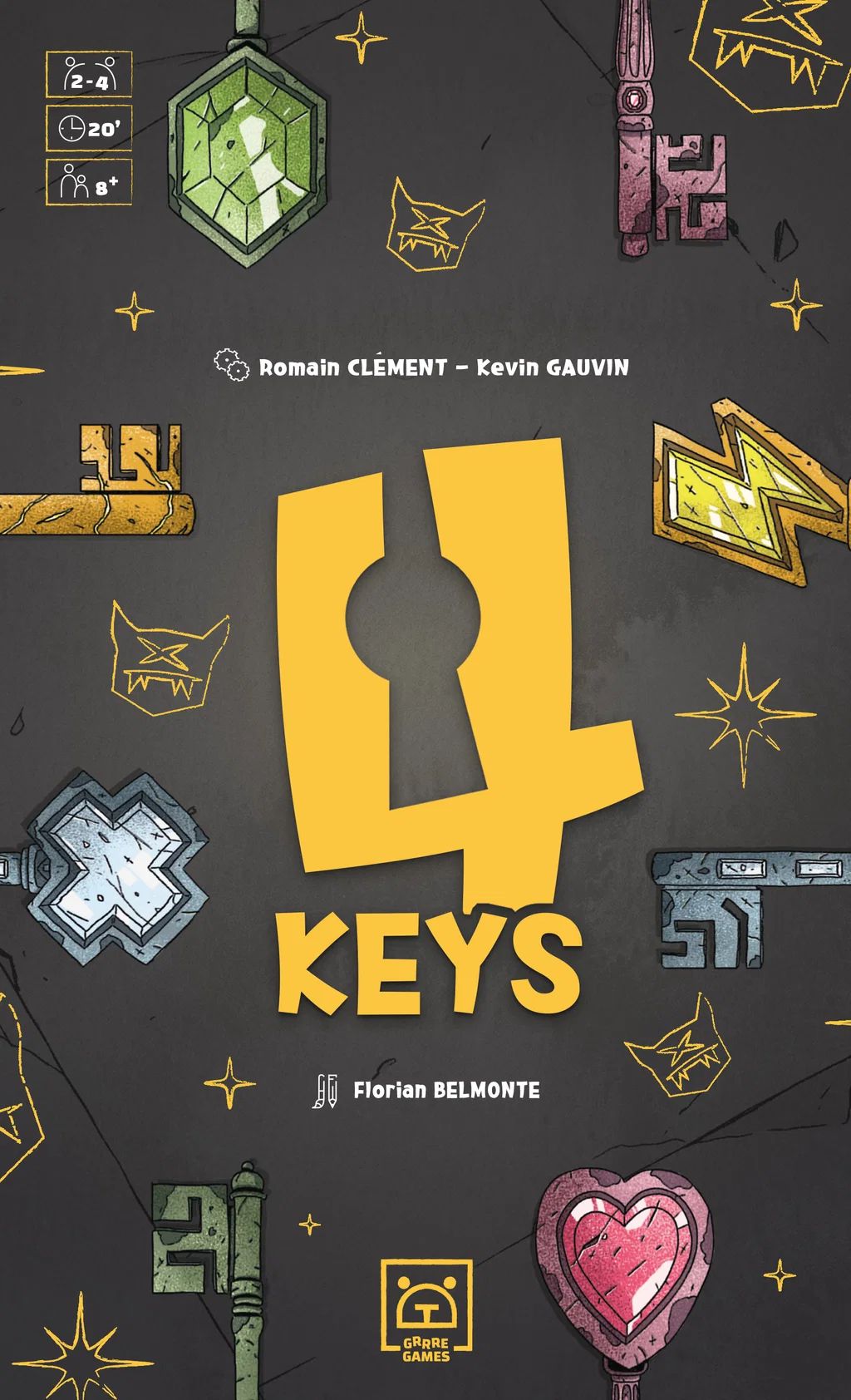 4 Keys - jeu de société à Grenoble au Deck Bar