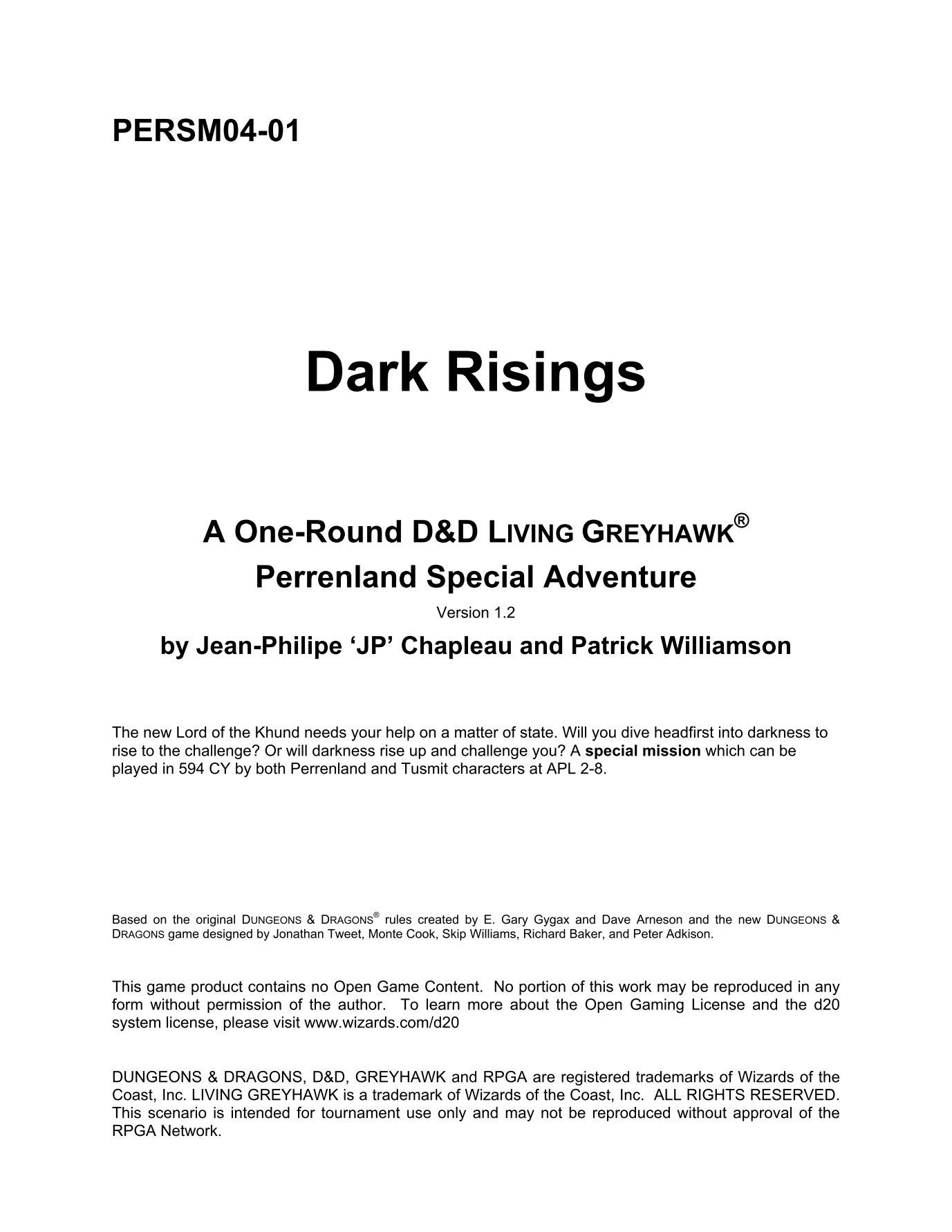 Dark Risings box art