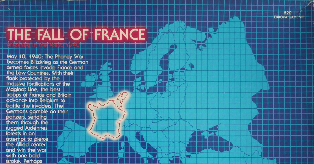 THE FALL OF FRANCE - ボードゲーム The Fall of France | Board Game | BoardGameGeek