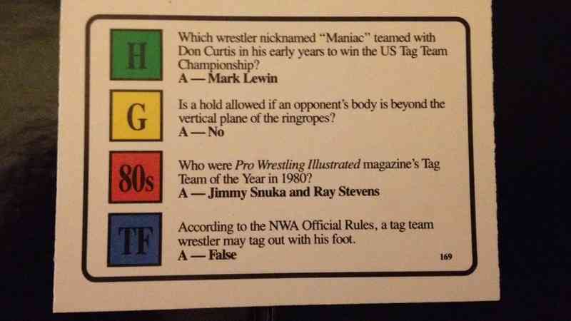 Gordon Solie's Championship Wrestling Trivia Game