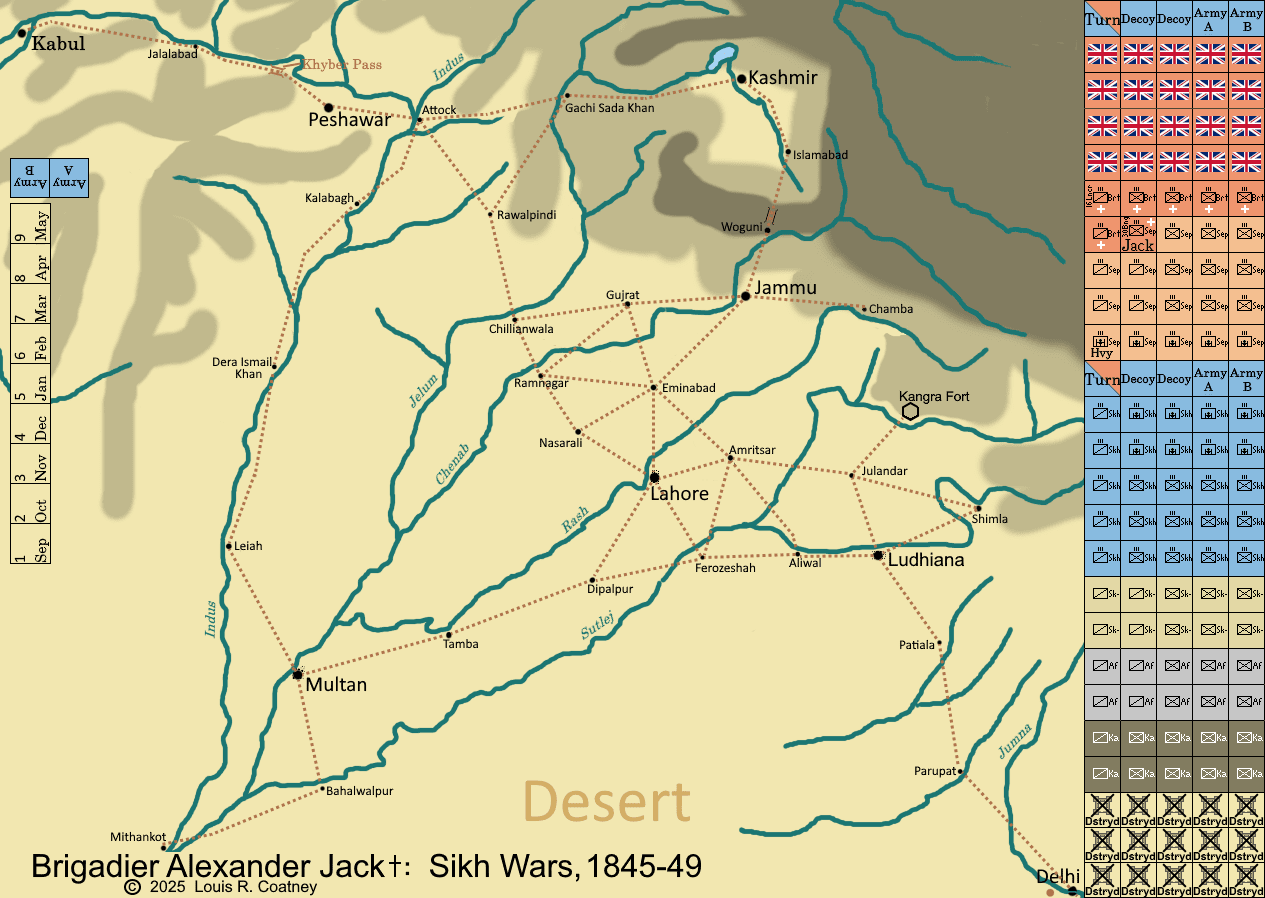 Cover art for Brigadier Alexander Jack+: Sikh Wars, 1845-1849