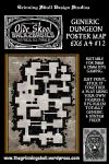RPG Item: Olde Skool Back2Basics: Generic Dungeon Poster Map 6x6 A4 #12