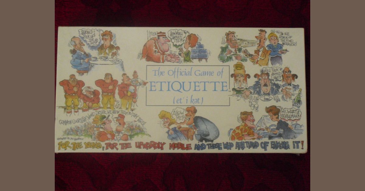 The Official Game of Etiquette Board Game BoardGameGeek