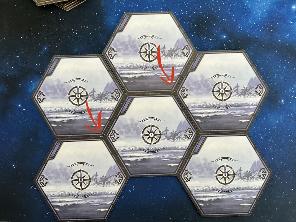 Scuffed map tiles after punching out / identifiable | Expeditions