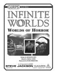 RPG Item: GURPS Infinite Worlds: Worlds of Horror