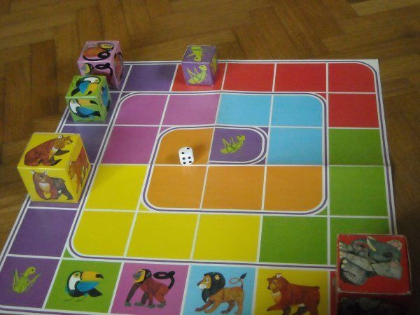 Cubes à Jouer: Je saute et je prends