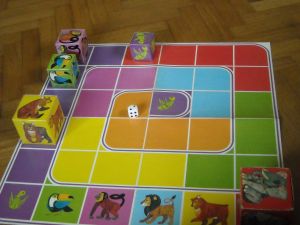 Cubes à Jouer: Je saute et je prends