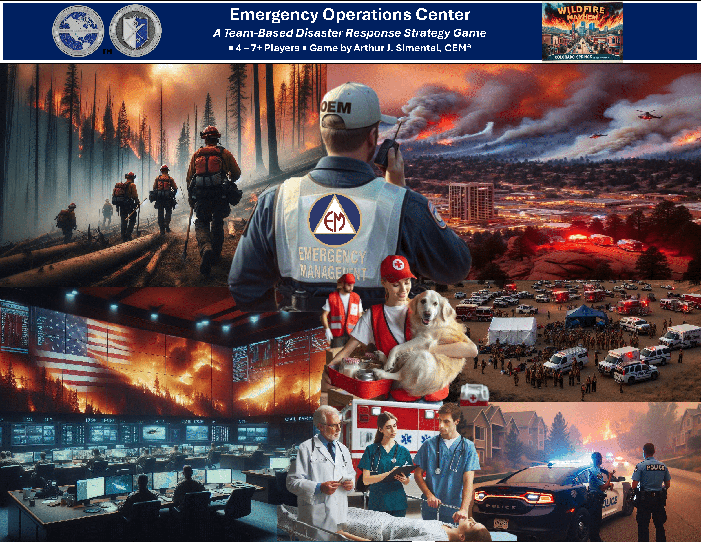 Emergency Operations Center Board Game: Wildfire Mayhem