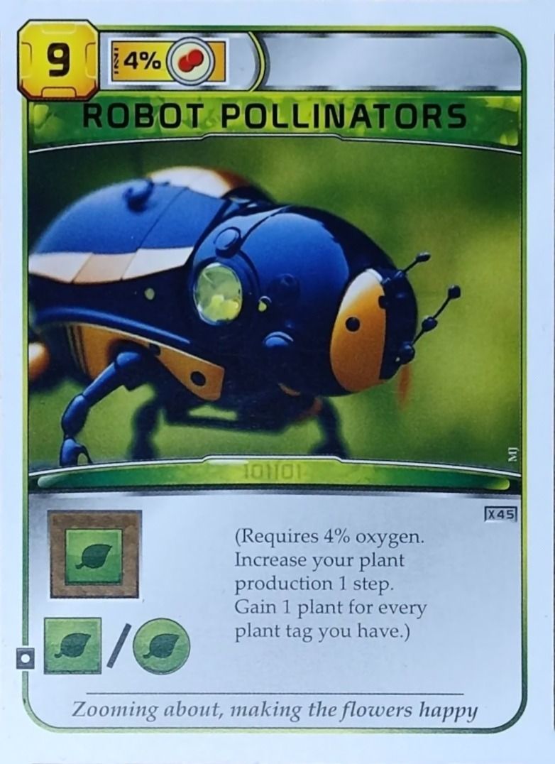Terraforming Mars: Robot Pollinators Promo Card doboz