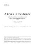 RPG Item: SHL3-06: A Chink in the Armor