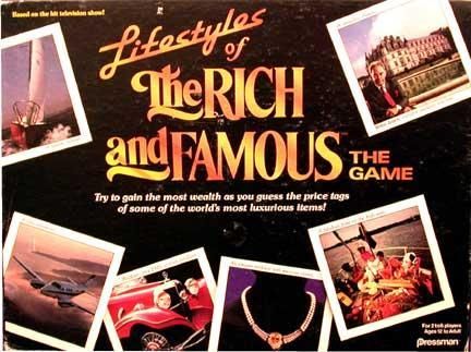 Lifestyles Of The Rich And Famous The Game Board Game Boardgamegeek