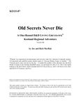 RPG Item: KEO3-07: Old Secrets Never Die