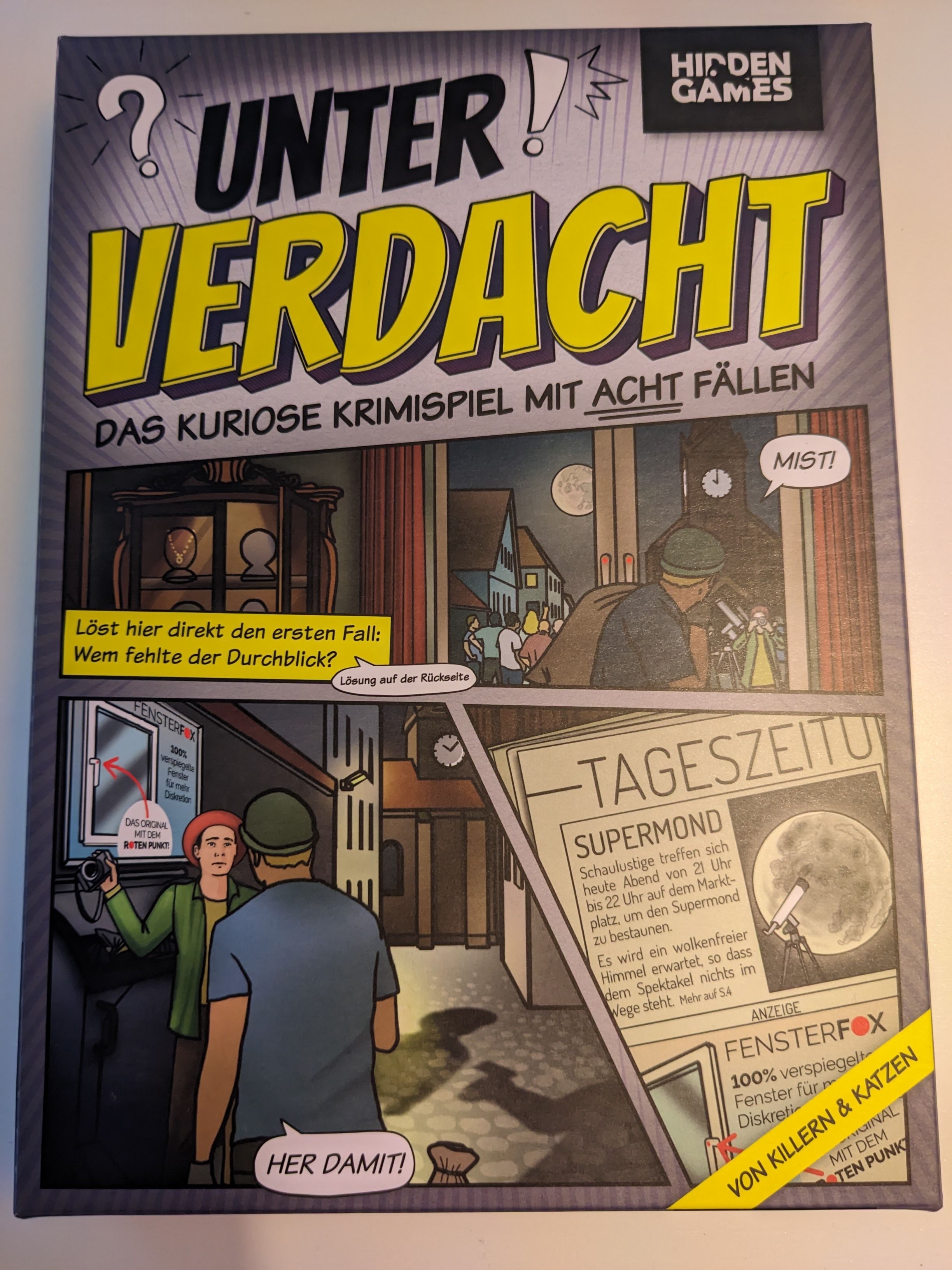 Boîte du jeu Unter Verdacht