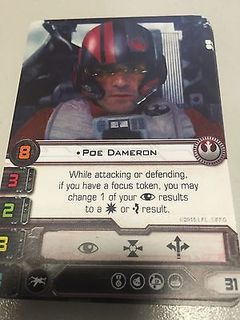 Star Wars: X-Wing Miniatures Game – Poe Dameron Alternate Art Card