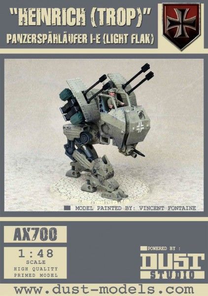 Dust Tactics: Panzerspahlaufer I-E (Light Flak) – "Henrich (Trop)"
