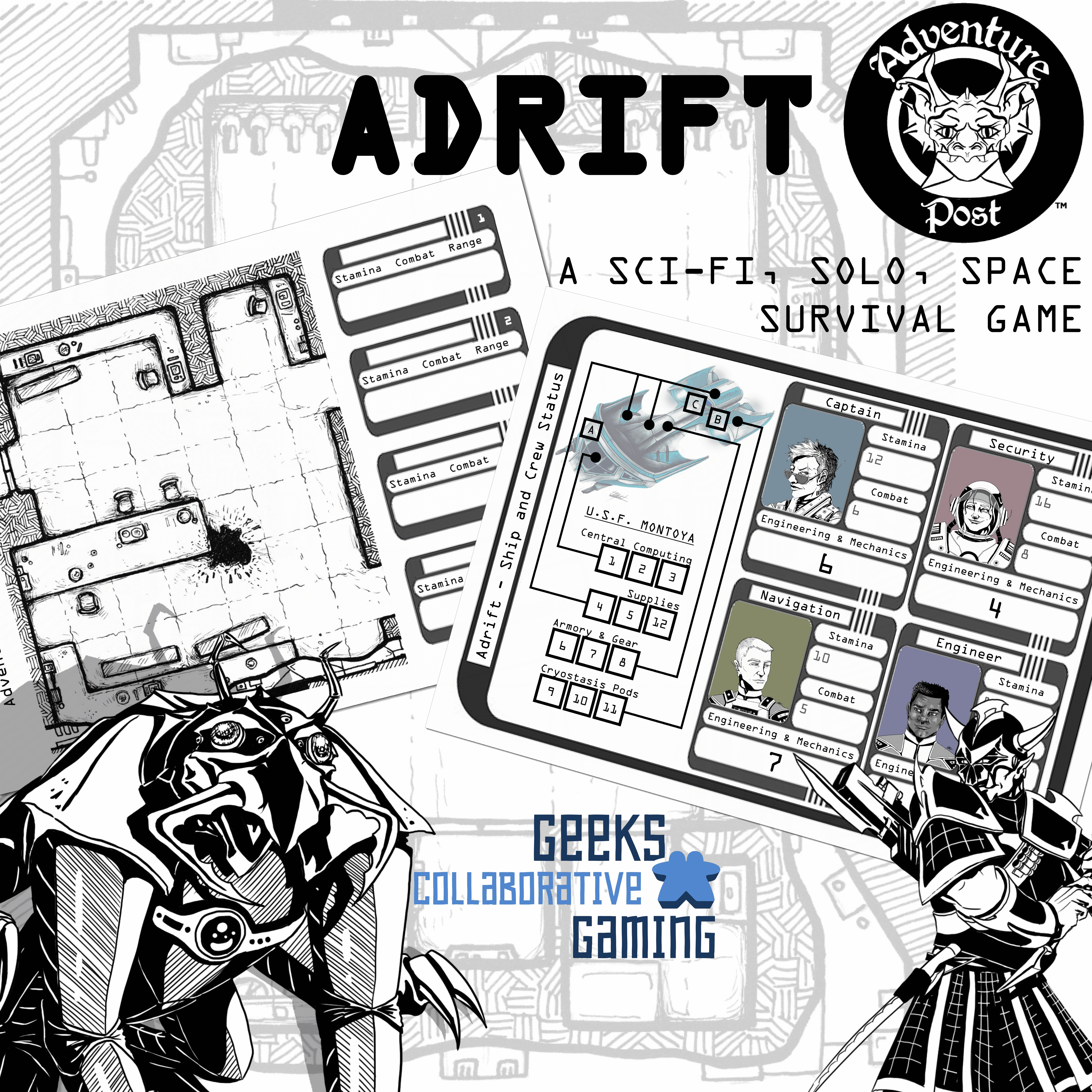 Adventure Post: Adrift box art