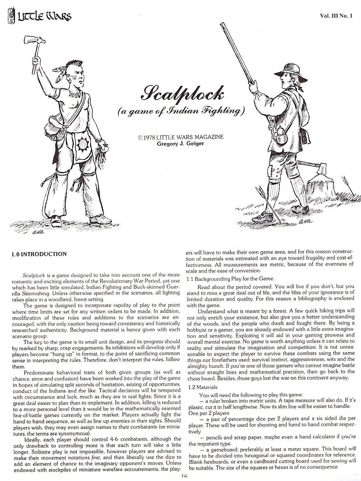 Scalplock (a game of Indian Fighting)