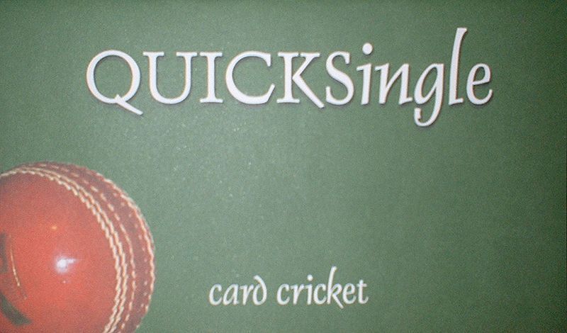 QUICKSingle Card Cricket