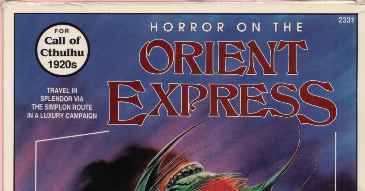 Horror on the Orient Express | RPG Item | RPGGeek
