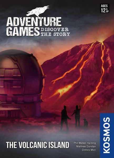 Adventure Games: The Volcanic Island, KOSMOS, 2020 — front cover (image provided by the publisher)