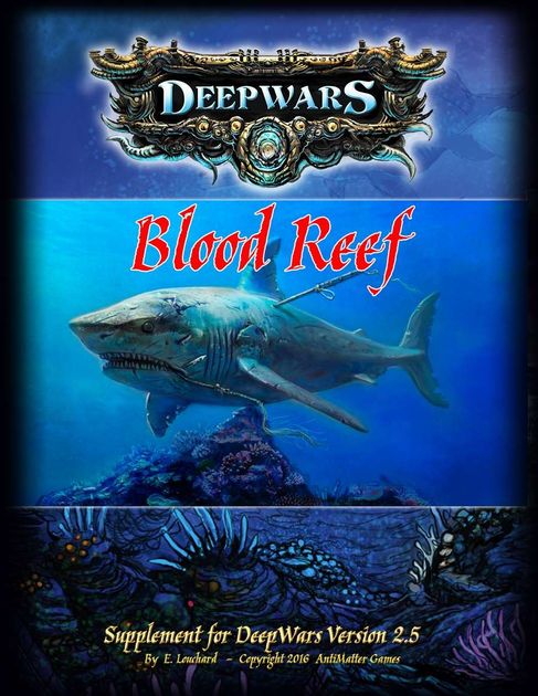 DeepWars Blood Reef softcover rulebook AMG_DW6003