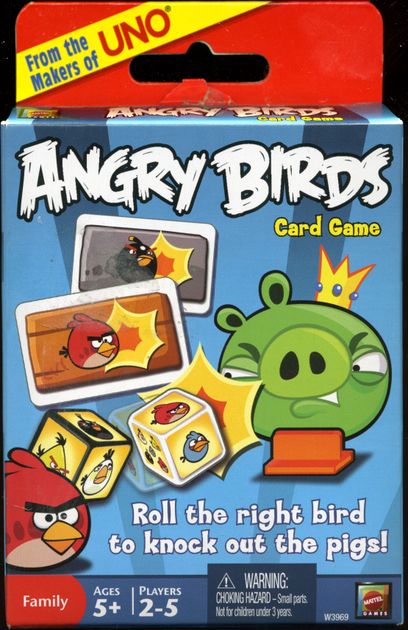 Angry Birds Card Game W3969 Mattel 2011 for sale online