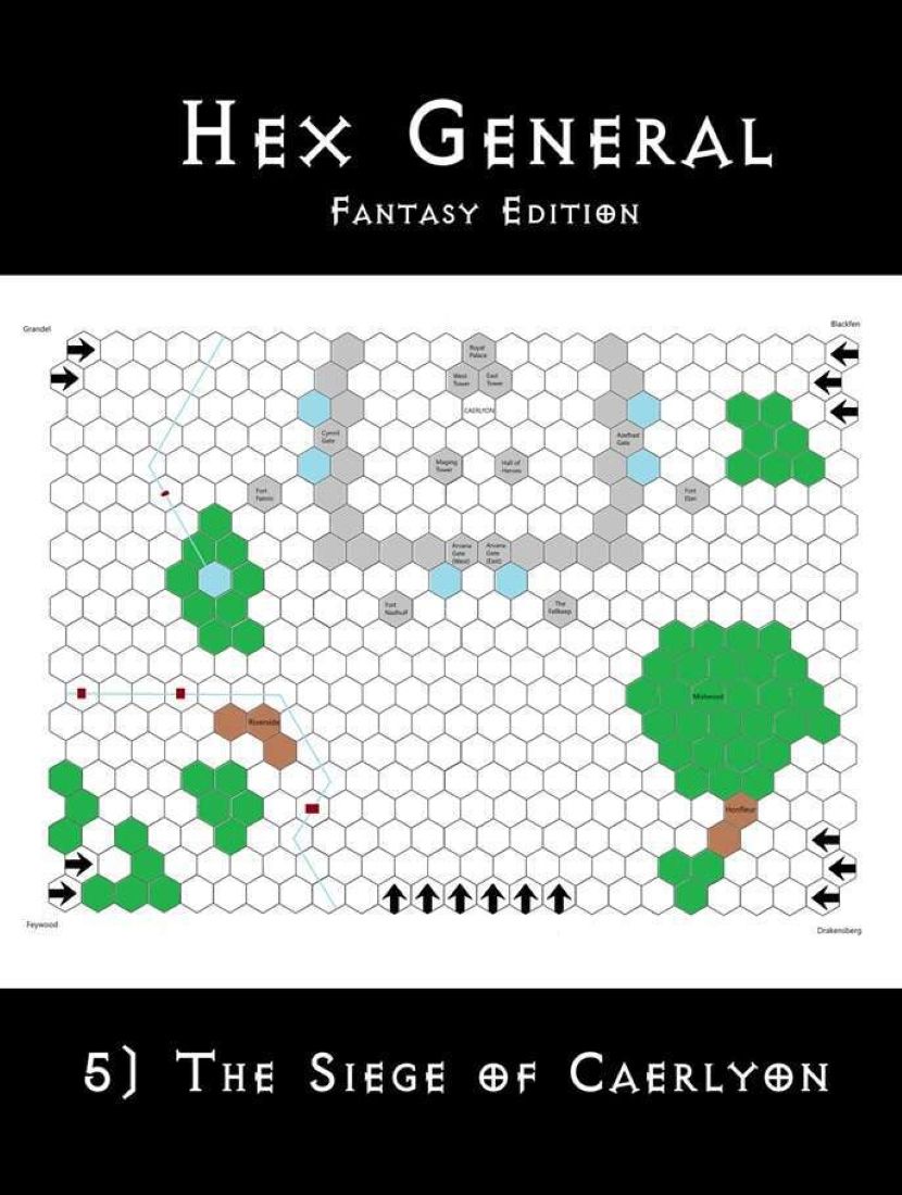 Cover art for Hex General: Fantasy Edition – 5) The Siege of Caerlyon