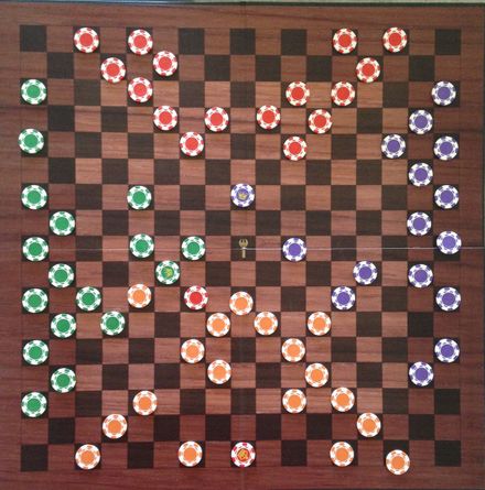 3 kings vs 2 kings checkers
